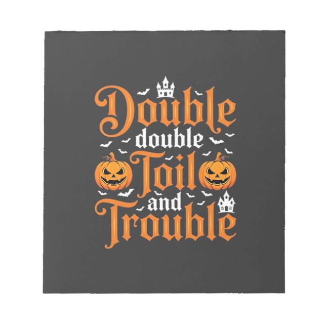 Bloco De Notas Halloween Double Double Toil and Trouble_1 (Frente)