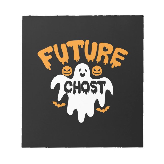 Bloco De Notas Halloween Future Chost Birthday (Frente)