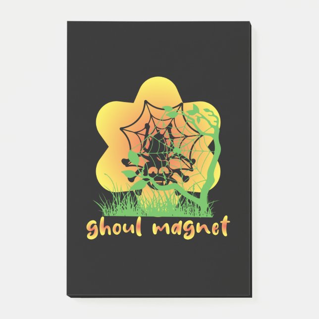 Bloco De Notas Halloween Ghoul Magnet Aniversário (Frente)