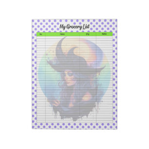 Bloco De Notas Halloween Grocery List