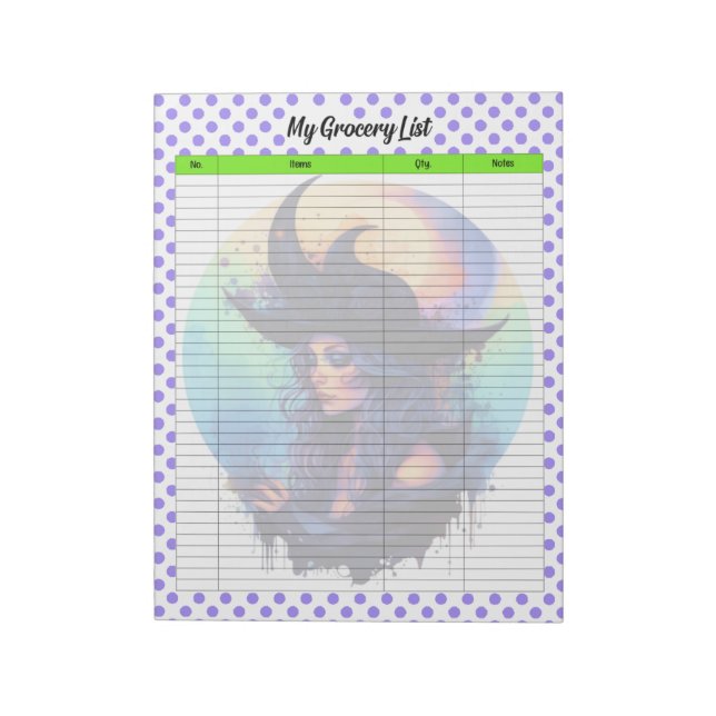 Bloco De Notas Halloween Grocery List (Invertido)