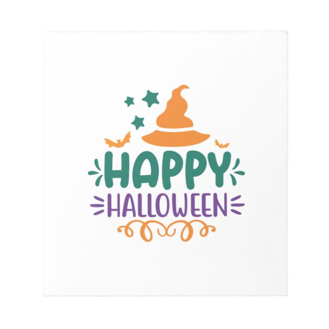 Bloco De Notas Halloween Happy Halloween (Frente)