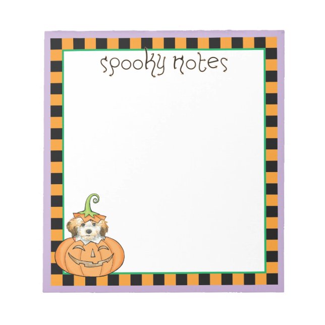 Bloco De Notas Halloween Havanese (Frente)