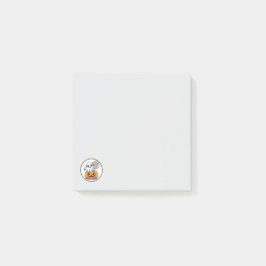 Bloco De Notas Halloween Lollipop Ghost On Pumpkin