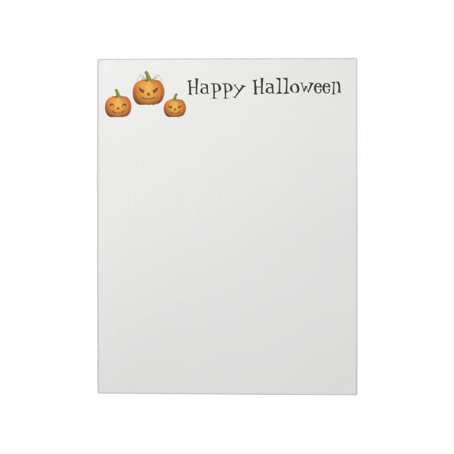 Bloco De Notas Halloween Notepad Pumpkins (Invertido)