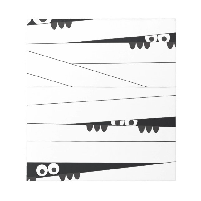 Bloco De Notas Halloween Peeking Mummy (Frente)