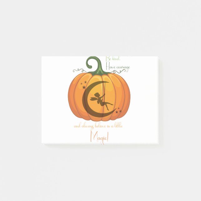 Bloco De Notas Halloween Pumpkin Fairy design (Frente)