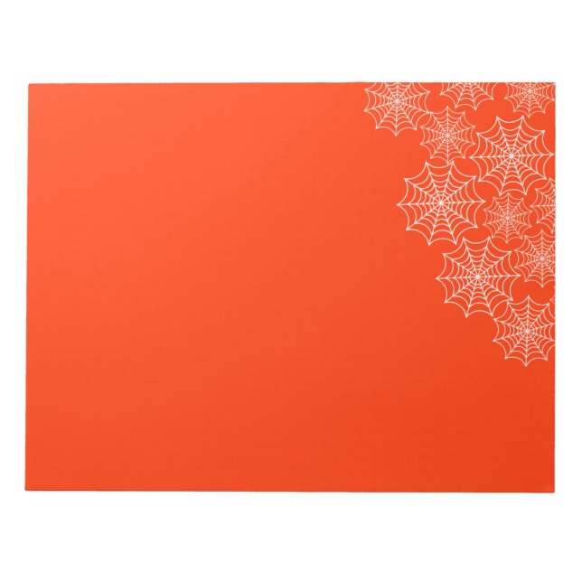 Bloco De Notas Halloween Spider Web (Frente)