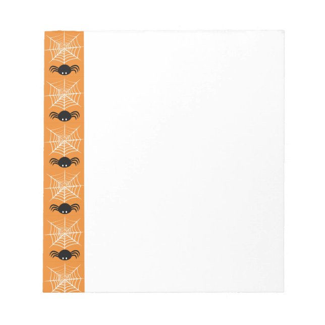 Bloco De Notas Halloween Spider Web (Frente)