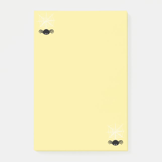 Bloco De Notas Halloween Spider Web (Frente)