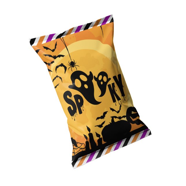 Bloco De Notas Halloween Spooky Chip Bag Wrappers Favoritos para  (Halloween Chip Bag Wrapper Party Favors)