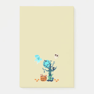 Bloco De Notas Halloween Spooky Ghosts Bats Skulls & Candy