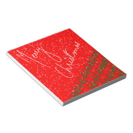 Bloco De Notas Hand-Drawn Merry Christmas