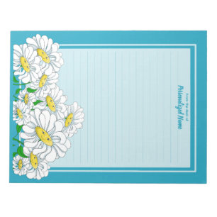 Bloco De Notas Happy Daisies Blue - Linha Azul