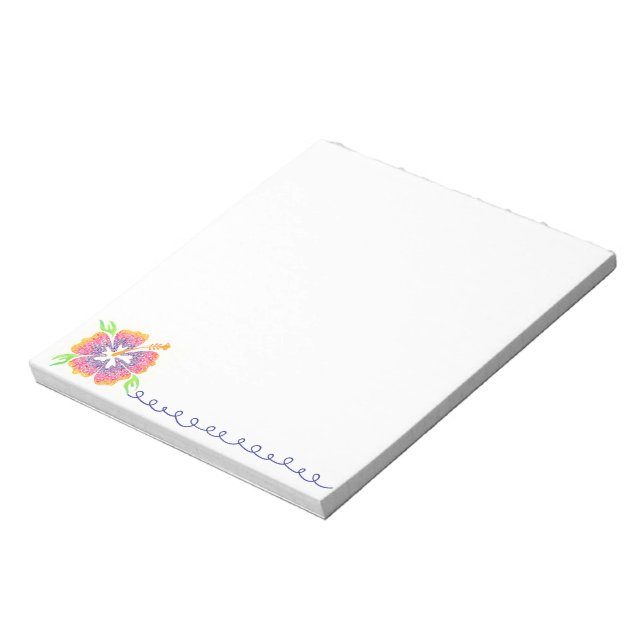 Bloco De Notas Happy Hibiscus Notepad (Invertido)