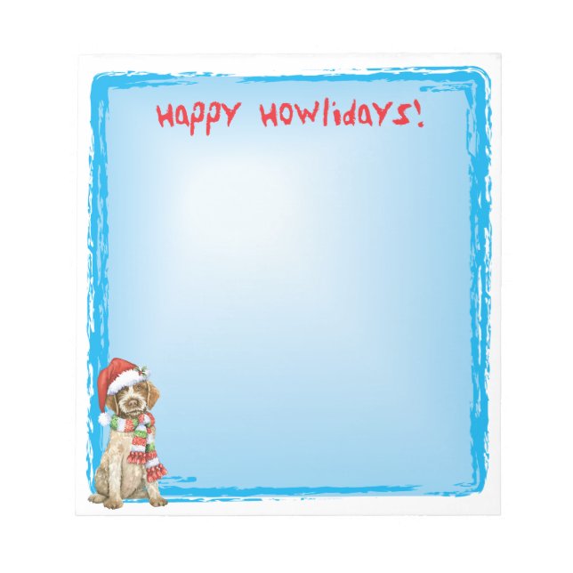 Bloco De Notas Happy Howlidays Griffon (Frente)