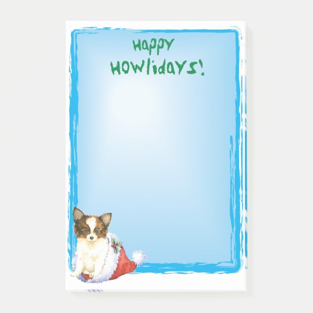 Bloco De Notas Happy Howlidays Papillon (Frente)