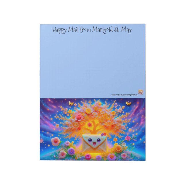 Bloco De Notas Happy Mail Stationery for Snail Mail (Invertido)