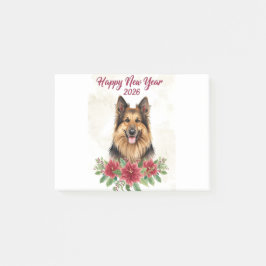 Bloco De Notas Happy New Year 2026 Dog Kids Poster