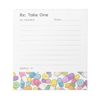 Bloco De Notas Happy Pills - Note Pad