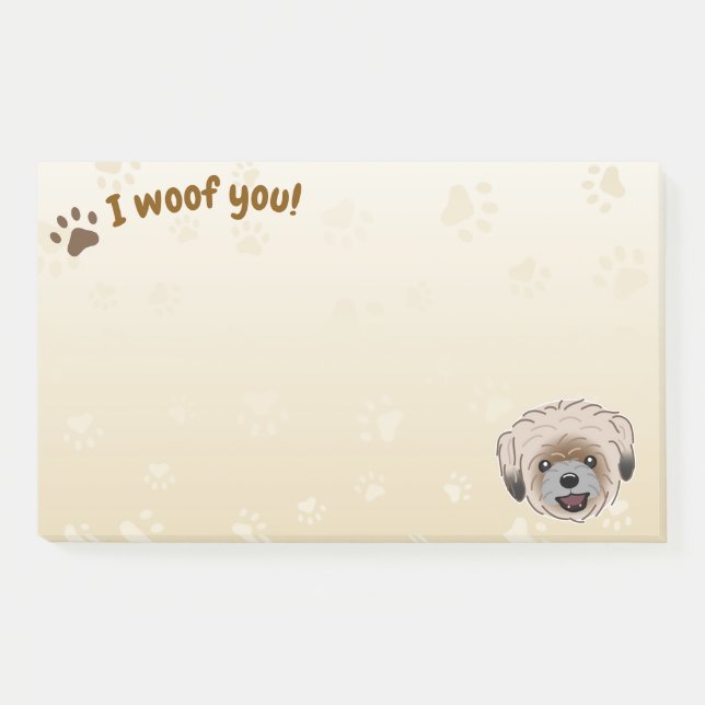 Bloco De Notas Happy Shih Tzu Dog Lover I Wows (Frente)