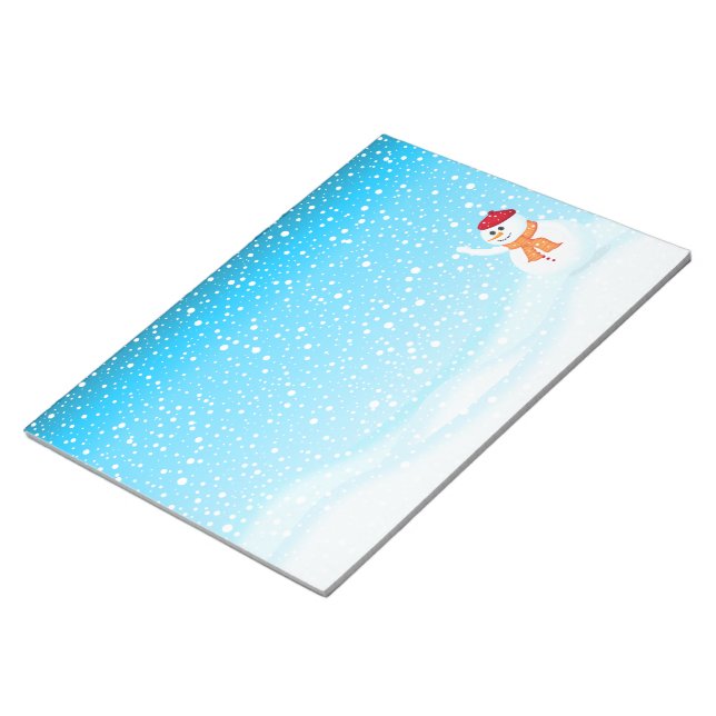 Bloco De Notas Happy Snowman Notepad (Inclinado)