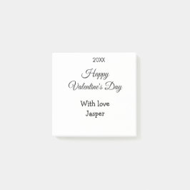 Bloco De Notas Happy Valentine's day name love simple year stylis