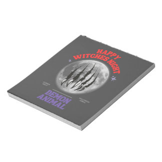 Bloco De Notas happy witches night demon animal