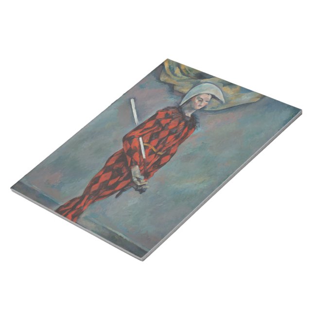 Bloco De Notas Harlequin (Joker) (por Paul Cézanne) (Inclinado)