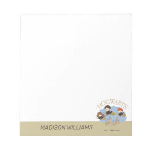 Bloco De Notas HARRY POTTER™, Hermione & Ron sobrevoam HOGWARTS™
