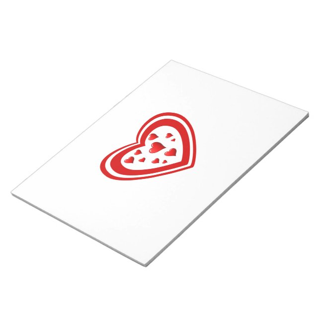 Bloco De Notas Hart cheio do amor (Inclinado)