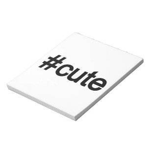 Bloco De Notas Hashtag # Cute