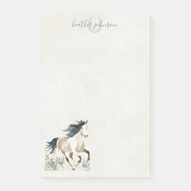 Bloco De Notas Hearthlight Notes Meadow & Mane Notes (Frente)