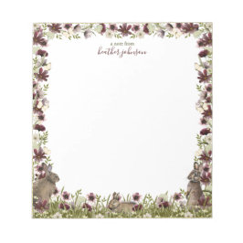 Bloco De Notas Hearthlight Notes Spring Meadow Bunny Notepad