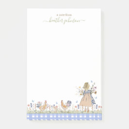 Bloco De Notas Hearthlight Notes Spring Soft Meadow Gingham