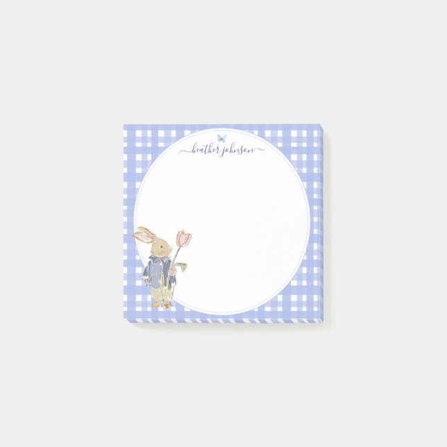 Bloco De Notas Hearthlight Notes Spring Soft Meadow Gingham (Frente)