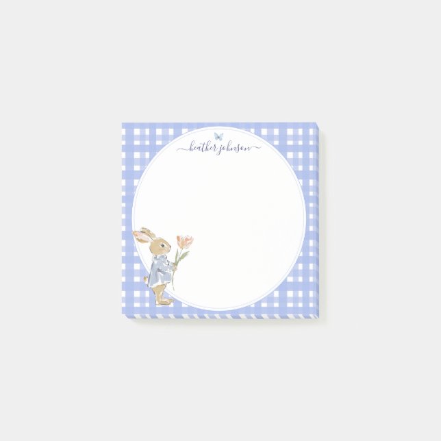Bloco De Notas Hearthlight Notes Spring Soft Meadow Gingham (Frente)