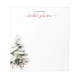 Bloco De Notas Hearthlight Notes Winter Cozy Dog Personalized
