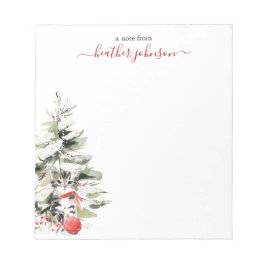 Bloco De Notas Hearthlight Notes Winter Cozy Kitten Personalized
