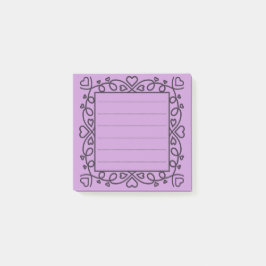Bloco De Notas Hearts Border 