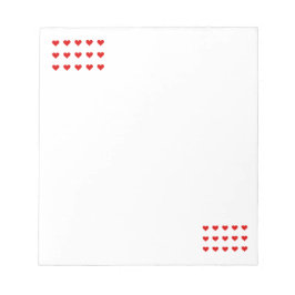 Bloco De Notas Hearts Notepad