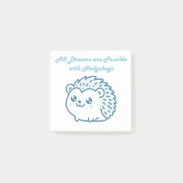 Bloco De Notas Hedgehog dream post it