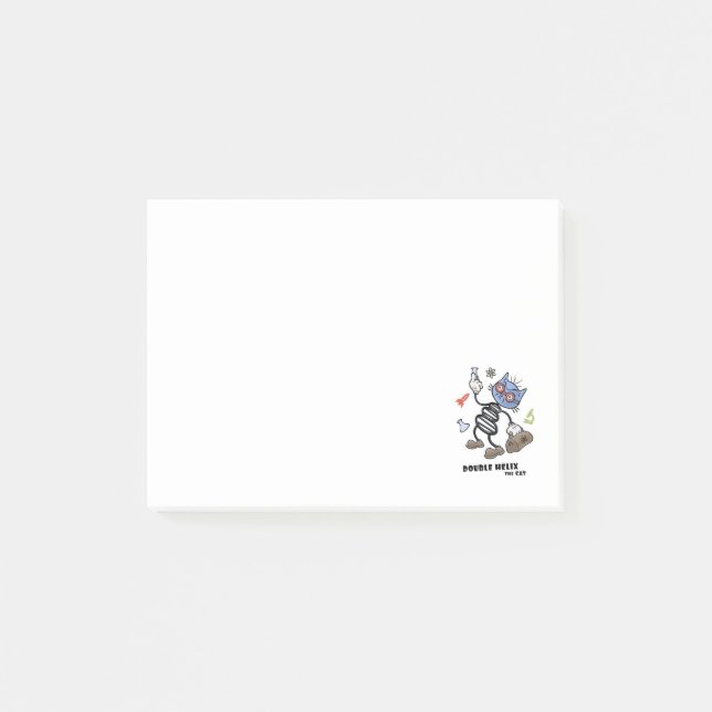 Bloco De Notas Hélice dobro o gato (Frente)