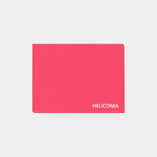 Bloco De Notas Heliconia red color name