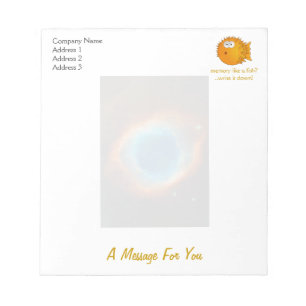 Bloco De Notas Helix Nebula, Galáxias e Estrelas