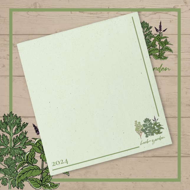 Bloco De Notas Herb Garden (Herb Garden Notepad)
