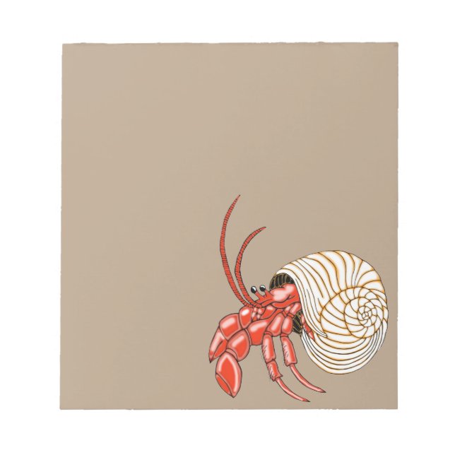 Bloco de notas Hermit Crab (Frente)