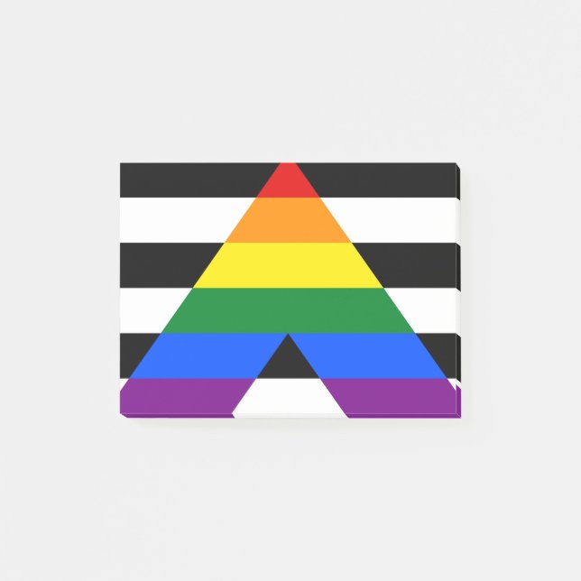 Bloco De Notas Hetero Ally Pride (Frente)