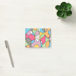Bloco De Notas Hexagon Bauhaus - Pastéis