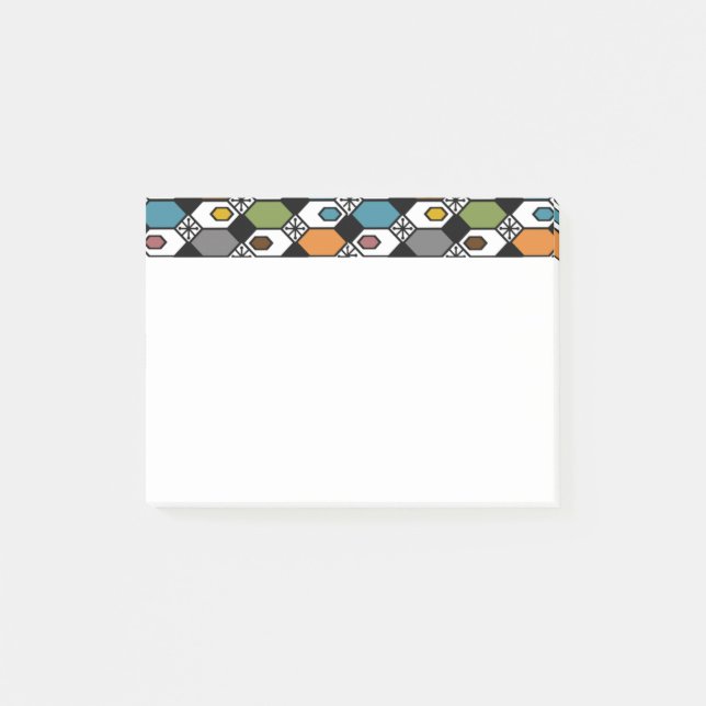 Bloco De Notas Hexágonos e estereótipos (Frente)